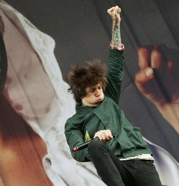 Reading Festival 2011 Oli Sykes of Bring Me The-Horizon