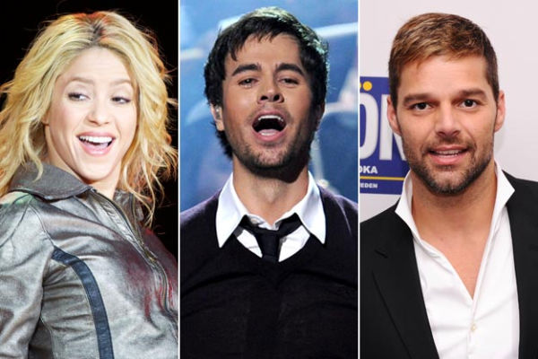 Shakira Ricky Martin Enrique Iglesias