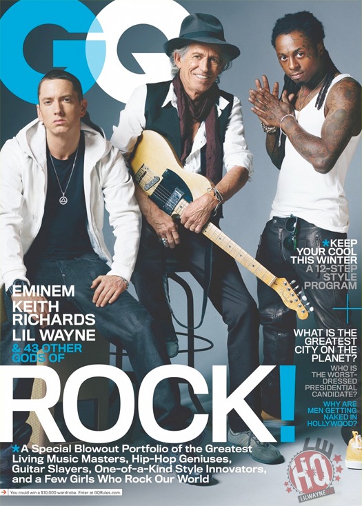 Eminem Lil Wayne Keth Richards GQ